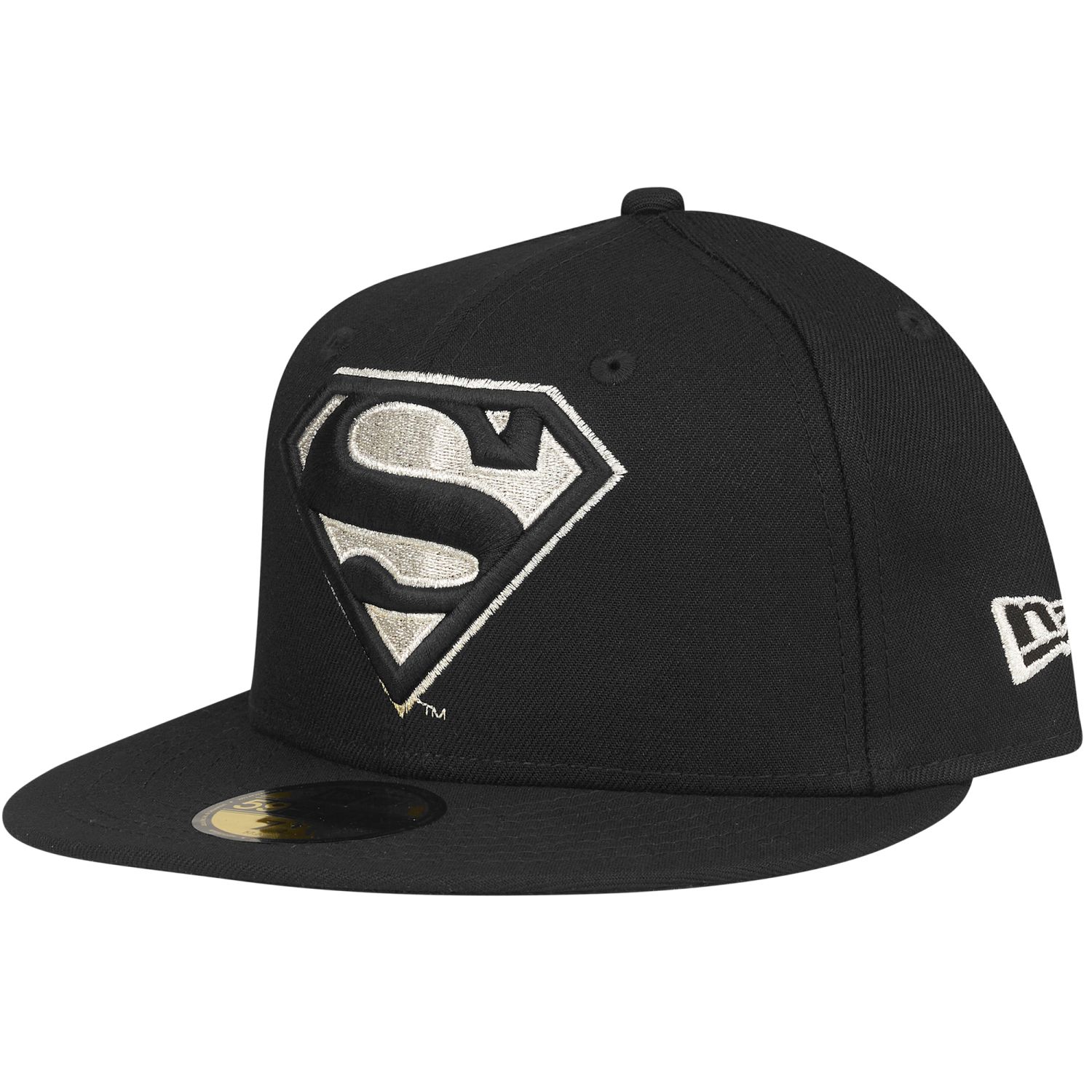 New Era 59Fifty Fitted Cap SUPERMAN Black Silver Fitted Caps 