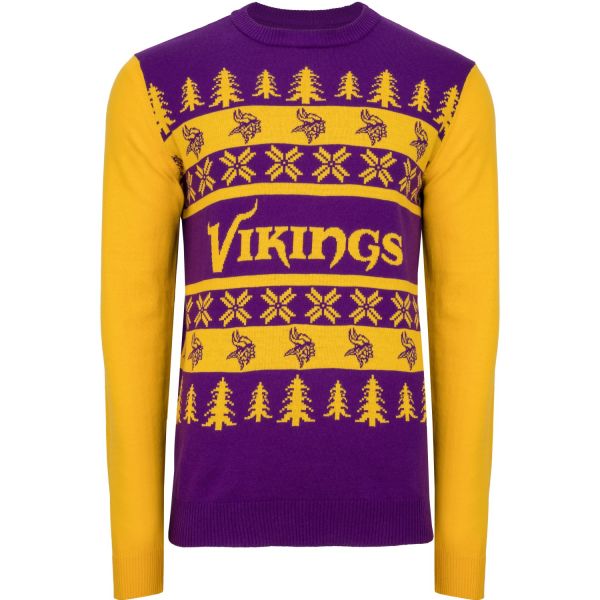 NFL Ugly Sweater XMAS Strick Pullover Minnesota Vikings