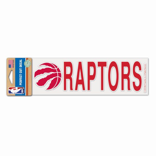 NBA Perfect Cut Autocollant 8x25cm Toronto Raptors