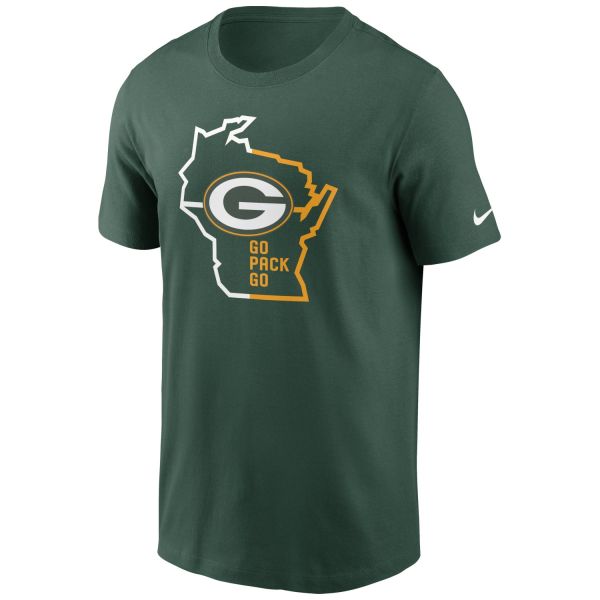 Nike NFL Essential Shirt - GO PACK GO Green Bay Packers