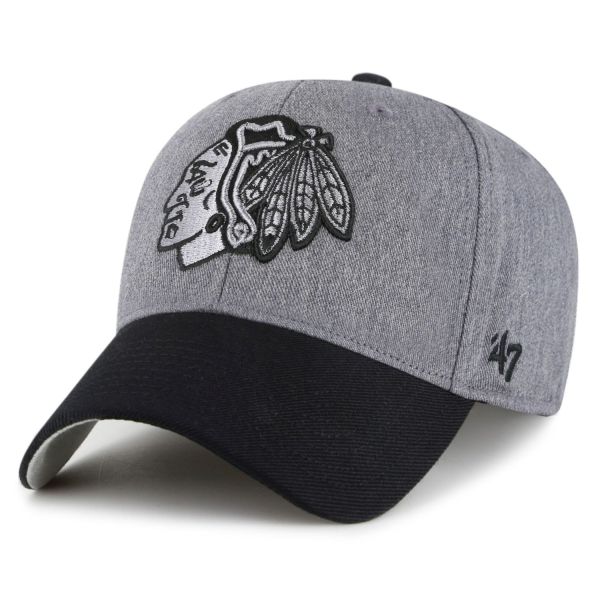 47 Brand Adjustable MVP Cap - GRANITE Chicago Blackhawks