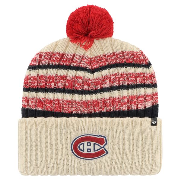 47 Brand Knit Bonnet - TAVERN Montreal Canadiens natural
