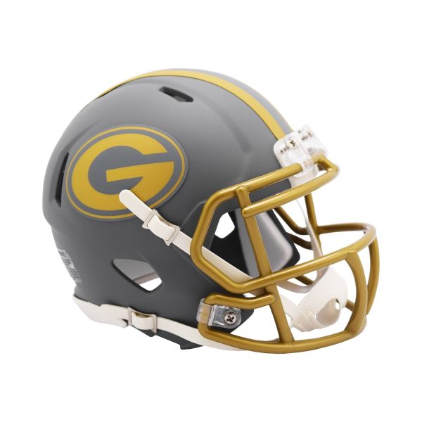 Riddell Speed Mini Football Helm - SLATE Green Bay Packers