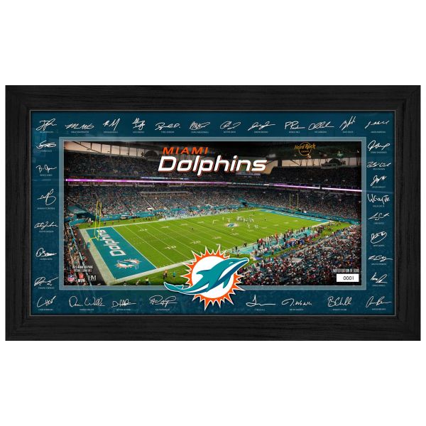 Miami Dolphins 2025 NFL Signature Gridiron Frame