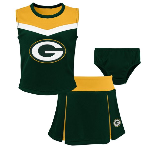 NFL Mädchen Cheerleader Set - Green Bay Packers