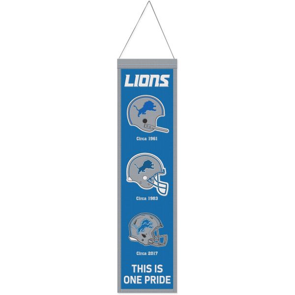Detroit Lions EVOLUTION NFL Wool Banner 80x20cm