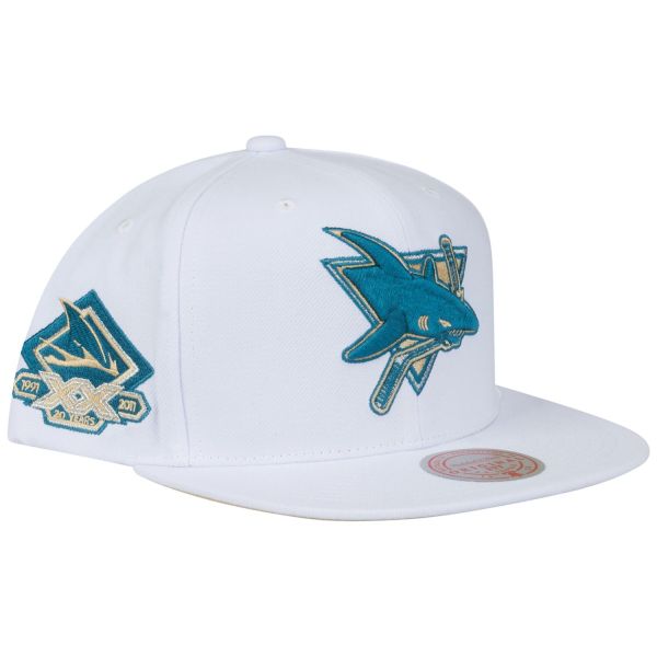 Mitchell & Ness Snapback Cap WINTER WHITE San Jose Sharks