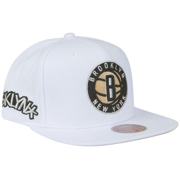 Mitchell & Ness Snapback Cap WINTER WHITE Brooklyn Nets