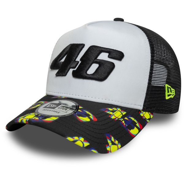 New Era A-Frame Trucker Cap - PRINT VISOR VR46 schwarz