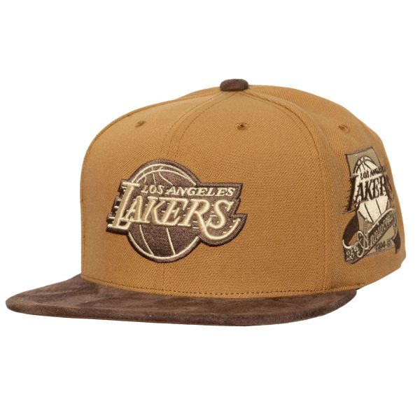 Mitchell & Ness Strapback Cap - COFFEE Los Angeles Lakers