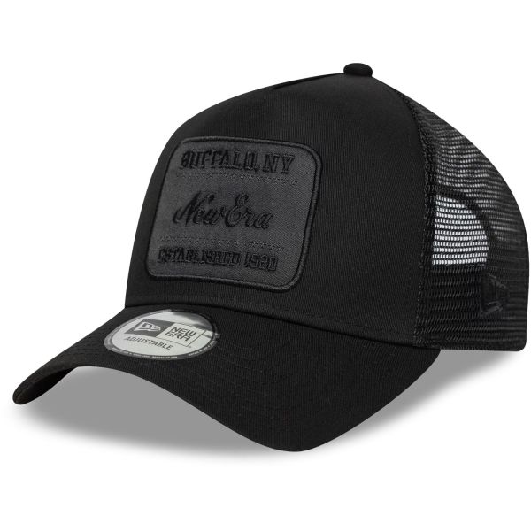 New Era A-Frame Trucker Cap - BRAND PATCH schwarz