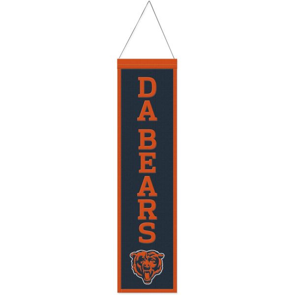 Chicago Bears SLOGAN NFL Wool Banner 80x20cm