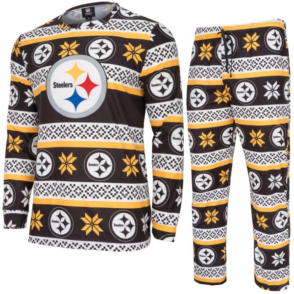 NFL Winter XMAS Pyjama Set - Pittsburgh Steelers