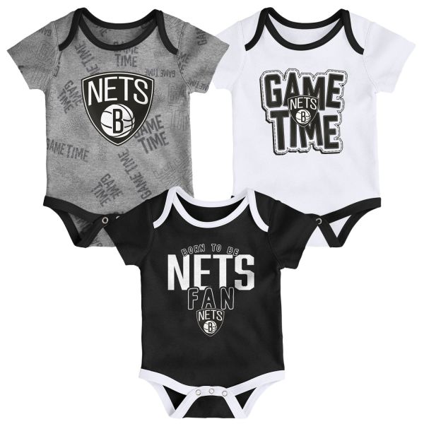 Outerstuff NBA Infant 3pcs Bodysuit-Set Brooklyn Nets