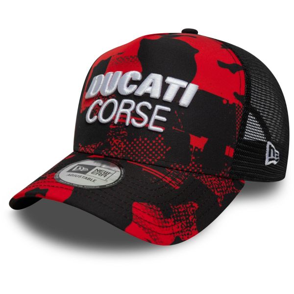 New Era A-Frame Trucker Cap - Ducati Motors red camo