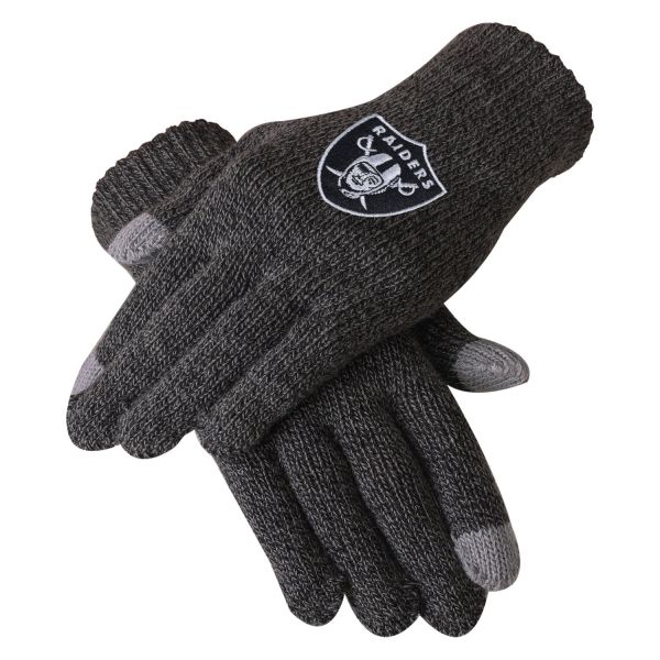 FOCO Winter Gloves - Las Vegas Raiders charcoal