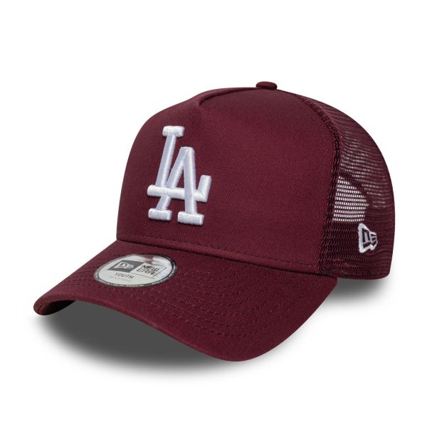 New Era Kinder Trucker Cap - Los Angeles Dodgers maroon
