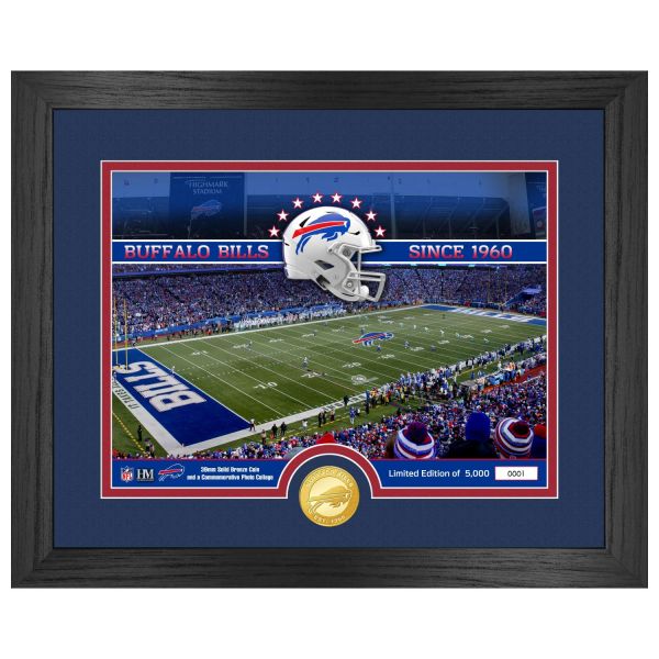 Buffalo Bills NFL Stadion Golden Coin Bild 40x33cm