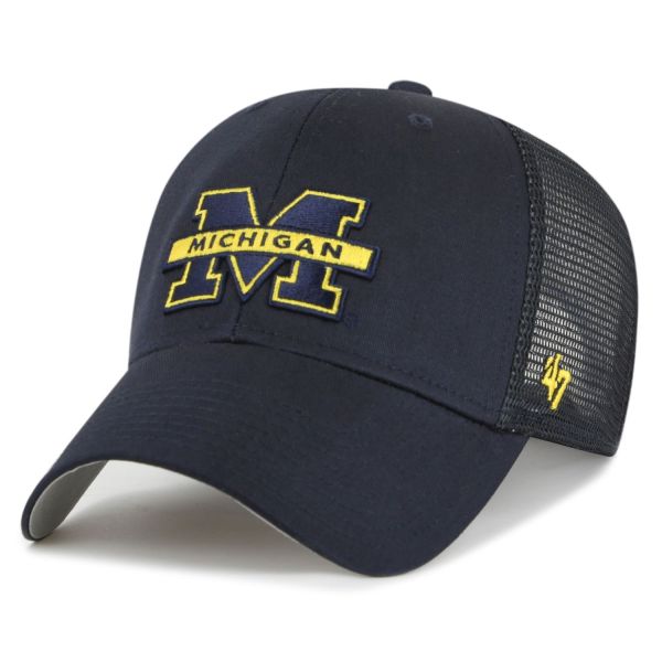 47 Brand Trucker Cap - BRANSON Michigan Wolverines navy