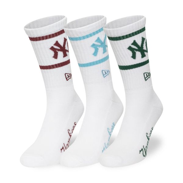 New Era Unisex Chaussettes - CREW New York Yankees 3er Pack