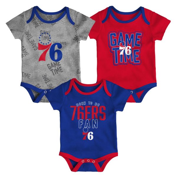 Outerstuff NBA Infant 3pcs Bodysuit-Set Philadelphia 76ers
