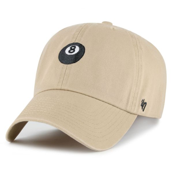 47 Brand Adjustable CLEAN UP Cap - ICON 8-Ball Billard khaki