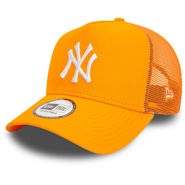 New Era A-Frame Mesh Trucker Cap - New York Yankees orange