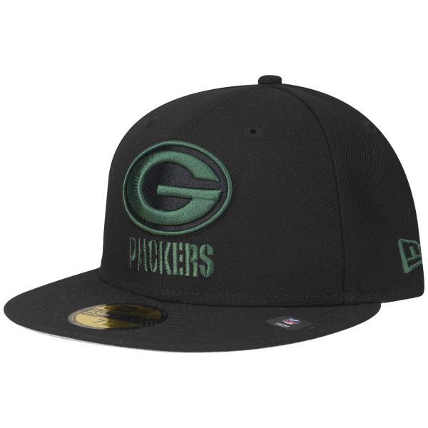New Era 59Fifty Fitted Cap - Green Bay Packers schwarz