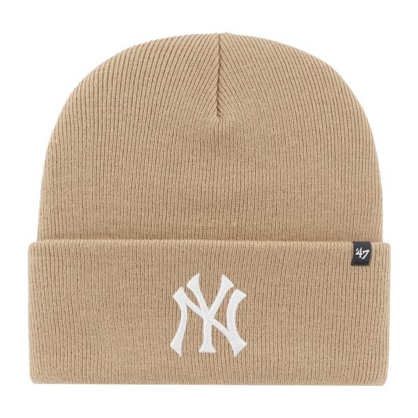 47 Brand Knit Beanie - HAYMAKER New York Yankees khaki