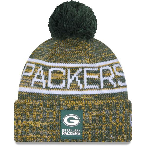 New Era Bobble Winter Beanie SIDELINE Green Bay Packers