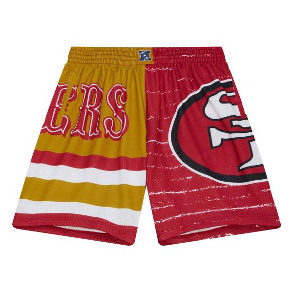 M&N San Francisco 49ers JUMBOTRON 3.0 Basketball Shorts