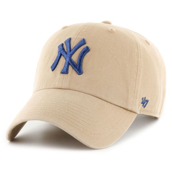 47 Brand Strapback Cap - CLEAN UP New York Yankees khaki