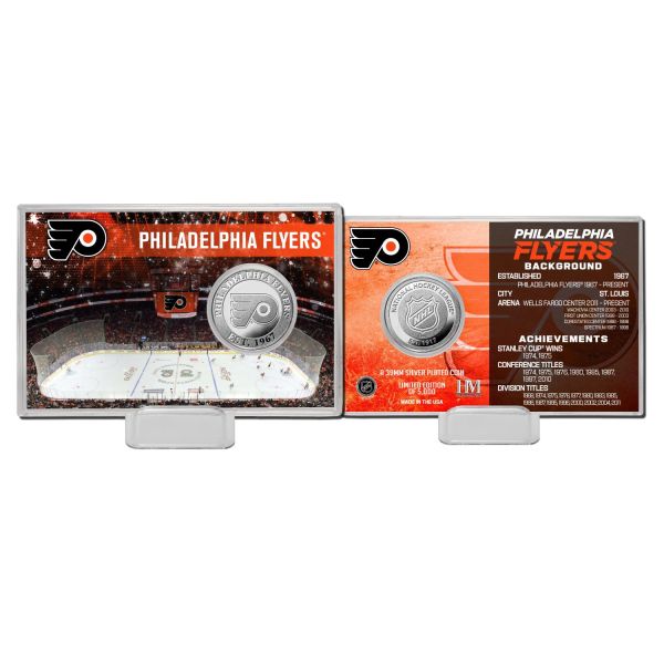 NHL Team History Silver Coin Card - Philadelphia Flyers