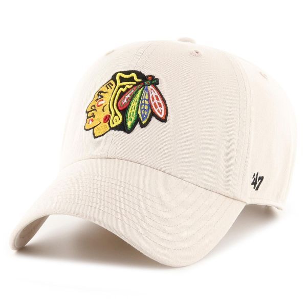 47 Brand Relaxed Fit Cap - CLEAN UP Chicago Blackhawks bone