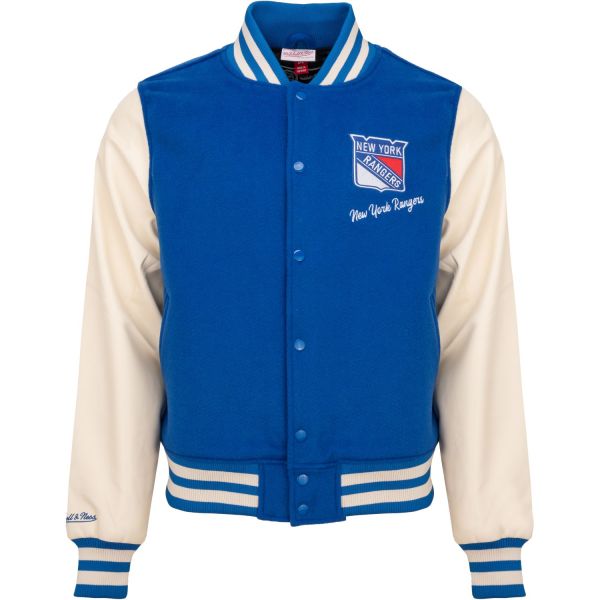 M&N Legacy Varsity College Jacket - NHL New York Rangers