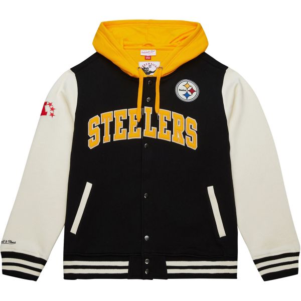 M&N Midweight Hooded Fleece Jacket - Pittsburgh Steelers