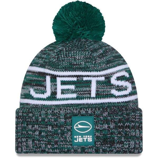 New Era Pompon Bonnet D'Hiver SIDELINE New York Jets