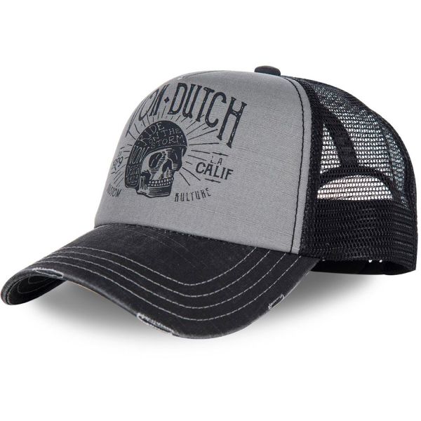 Von Dutch Trucker Mesh Snapback Cap - VINTAGE SKULL