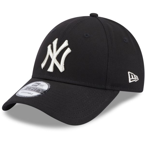 New Era 9Forty Womens Cap - METALLIC New York Yankees black