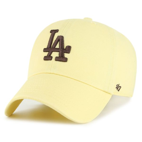 47 Brand Strapback Cap - CLEAN UP Los Angeles Dodgers butter