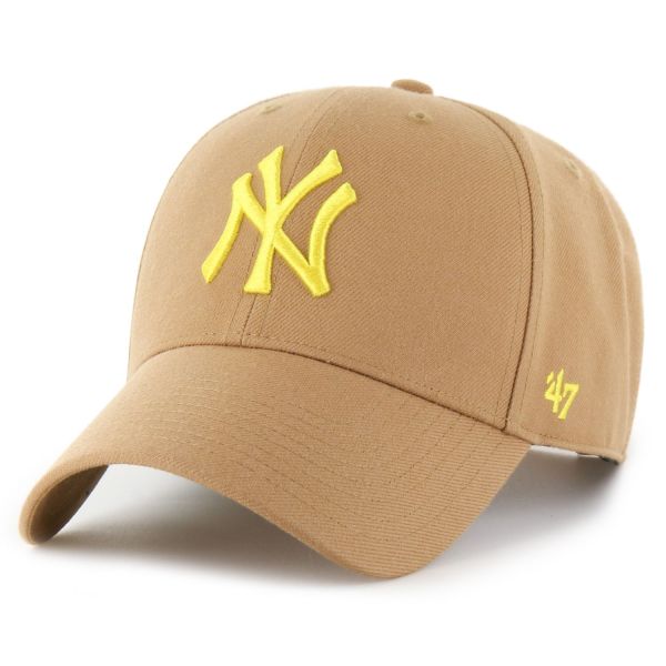 47 Brand Snapback Cap - MLB New York Yankees camel beige