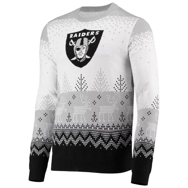 NFL Ugly Sweater XMAS Strick Pullover Las Vegas Raiders