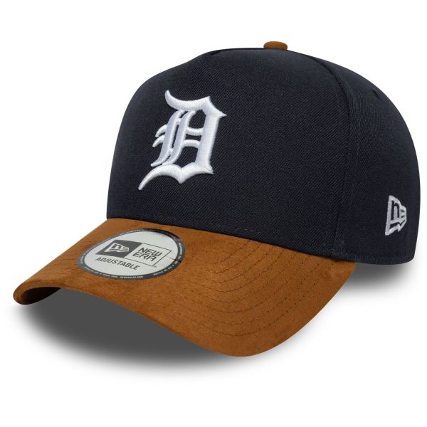 New Era A-Frame Trucker Cap - SUEDE Detroit Tigers navy