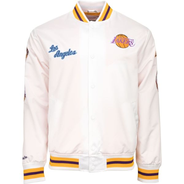 City Collection Lightweight Satin Jacke - Los Angeles Lakers