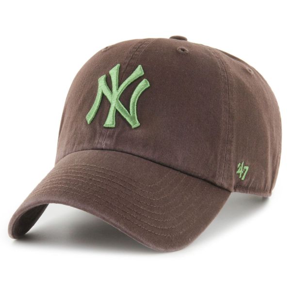 47 Brand Strapback Cap - CLEAN UP New York Yankees brown