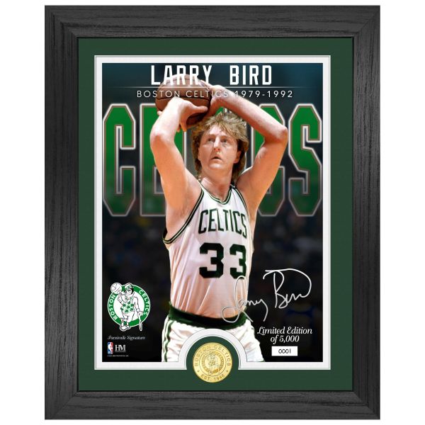 Larry Bird Boston Celtics NBA Signature Coin Bild