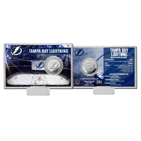 NHL Team History Silver Coin Card - Tampa Bay Lightning