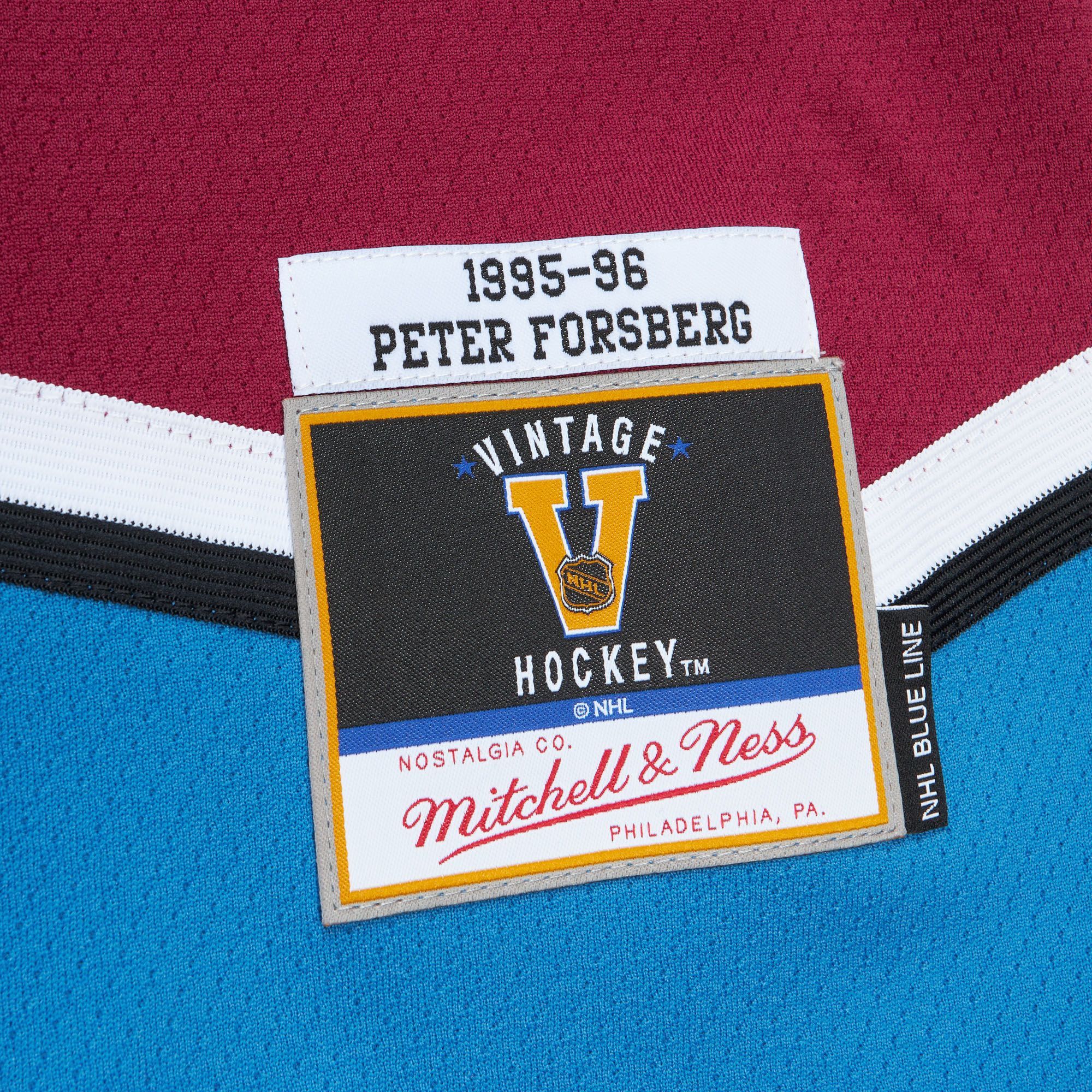 Mitchell and Ness Colorado Avalanche Peter Forsberg #21 1995 Replica Jersey Maroon Large