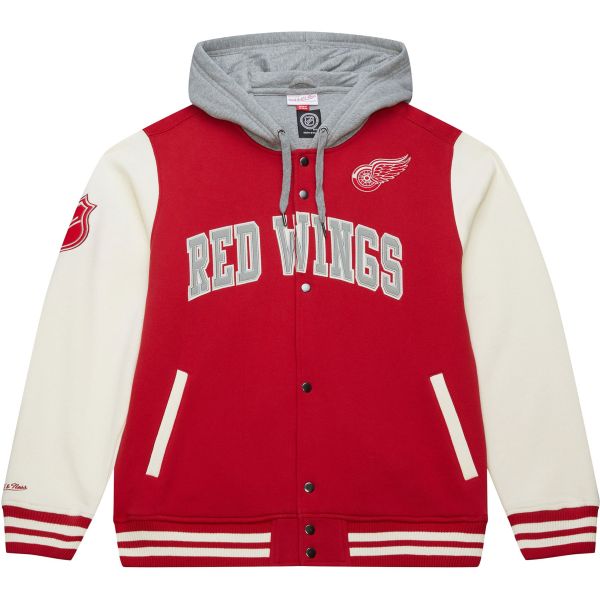 M&N Midweight Hooded Fleece Jacket - Detroit Red Wings