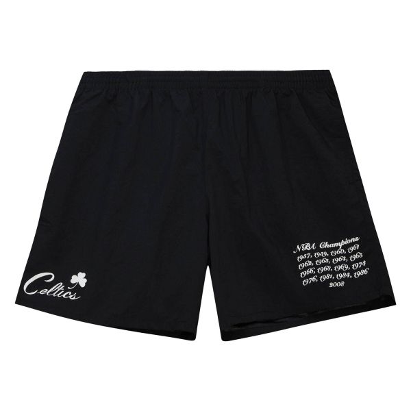 M&N Team Heritage Woven Shorts Boston Celtics